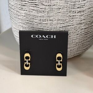 Coach Link Earrings.